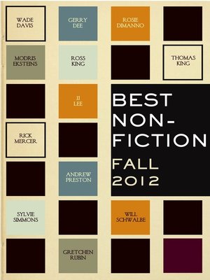 cover image of Best Non-Fiction Fall 2012 Sampler